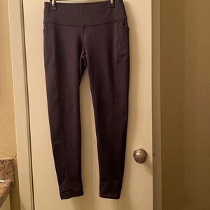 M Tek Gear black leggings with herringbone pattern — like new